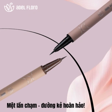 Adel Eyeliner Nước Vỏ Nhám Chống Trượt, Đầu Cọ Mảnh, Chống Trôi 24H, Nét Sắc Nét