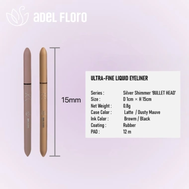 Adel Eyeliner Nước Vỏ Nhám Chống Trượt, Đầu Cọ Mảnh, Chống Trôi 24H, Nét Sắc Nét