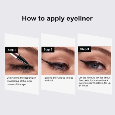 Adel Eyeliner Nước Vỏ Nhám Chống Trượt, Đầu Cọ Mảnh, Chống Trôi 24H, Nét Sắc Nét