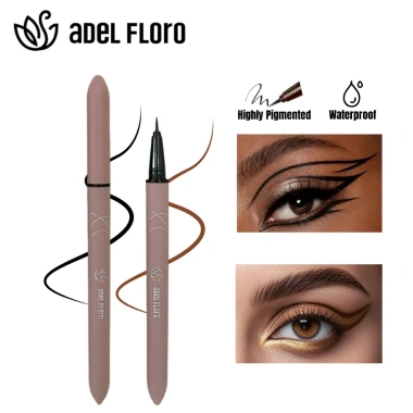 Adel Eyeliner Nước Vỏ Nhám Chống Trượt, Đầu Cọ Mảnh, Chống Trôi 24H, Nét Sắc Nét