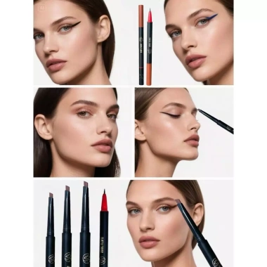 Adel Floro Bút Mày & Mắt 2 Đầu Hàn Quốc Nét Mảnh Gọn Chống Trôi Khô Nhanh 8