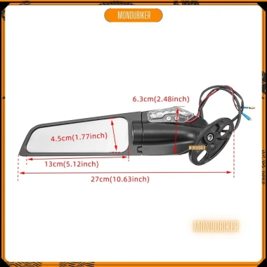 AERO WING S2 Gương Cánh Gió LED Gắn R15 CBR Sportbike Giá ưu đãi 249.000đ