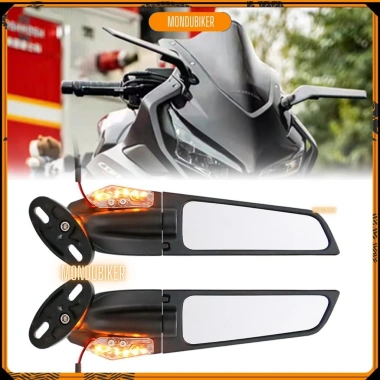 AERO WING S2 Gương Cánh Gió LED Gắn R15 CBR Sportbike Giá ưu đãi 249.000đ