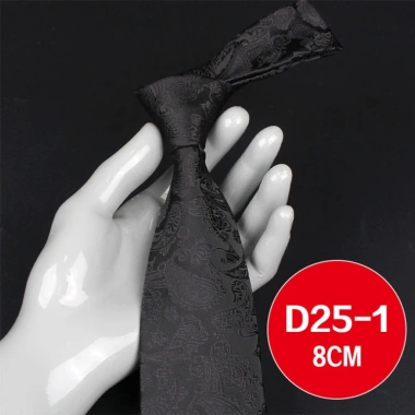 AFAN Nam Paisley 8cm Hạt Điều hoa văn - Cà vạt dệt Trắng Bạc Vàng Xám, chỉ 91.799₫ 9