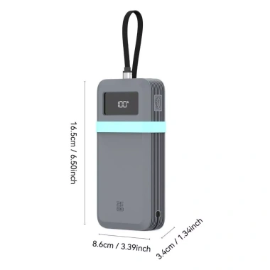 AIGE Silicone Bảo Vệ Mềm Chống Sốc, Vỏ Đánh Bụi Trơn Cao Cấp cho Cuktech 25 SE Power Bank 25.000mAh Du Lịch 184.828₫ 2