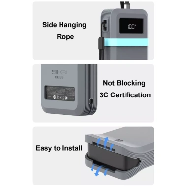 AIGE Silicone Bảo Vệ Mềm Chống Sốc, Vỏ Đánh Bụi Trơn Cao Cấp cho Cuktech 25 SE Power Bank 25.000mAh Du Lịch 184.828₫ 5