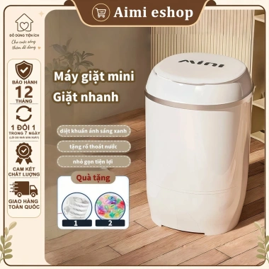 Aimi Tia UV Máy Giặt Mini Dung Tích Lớn Giặt Lót, Dép, Không Hư Quần Áo 829k