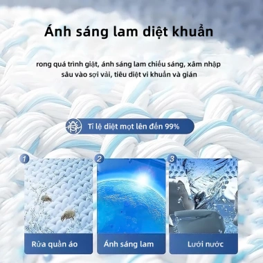 Aimi Tia UV Máy Giặt Mini Dung Tích Lớn Giặt Lót, Dép, Không Hư Quần Áo 829k