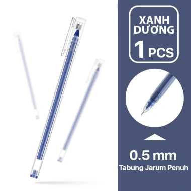 Aimilo Bút Gel 0.5mm Đen Xanh Đỏ – Khô Nhanh, Mực Đều, Nét Đẹp, Giá 14.500đ