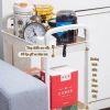 Aimilo Xe đẩy Spa 3-4 tầng đa năng sắt mắt lưới, kệ bỉm sữa, bánh xe tiện lợi – Giá chỉ 69.000đ 8