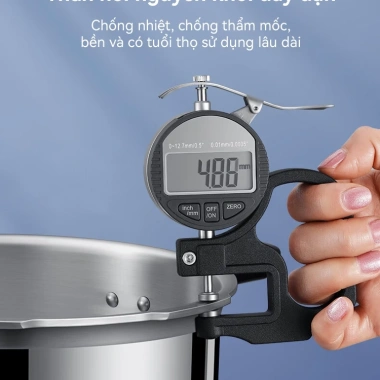 AIODIY Nồi áp suất hợp kim nhôm 3.5-14L, tương thích bếp từ, giảm giá 20% 6