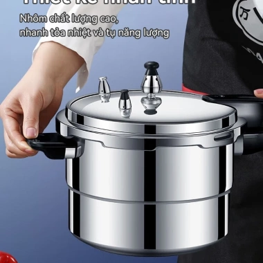 AIODIY Nồi áp suất hợp kim nhôm 3.5-14L, tương thích bếp từ, giảm giá 20% 8