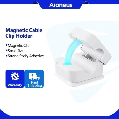 Aioneus Kẹp Giữ Dây Sạc Cố Định Mini - Nam Châm Hút, Gọn Gàng, Treo Dây Điện Cáp, Giá Ưu Đãi 25.000₫
