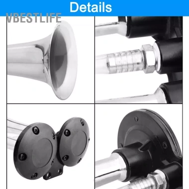 Air Horn VBESTLIFE 150dB 12V có Máy Nén - Kèn Kép mạnh cho Ô tô, Xe tải, Thuyền - Giá ưu đãi 479.600₫ 5 Air Horn VBESTLIFE 150dB 12V có Máy Nén - Kèn Kép mạnh cho Ô tô, Xe tải, Thuyền - Giá ưu đãi 479.600₫ 5
