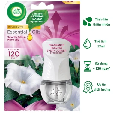 Air Wick 19ml Tinh Dầu Cắm Điện 220V - Hương Thơm Đầy Đủ, Giá Ưu Đãi 279.000₫