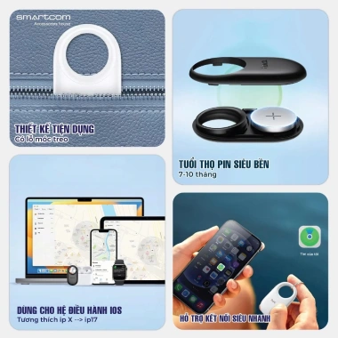 Airtag HOCO E94 chính hãng - Pin bền, kết nối nhanh, tương thích Apple Find My, giá 149.000₫