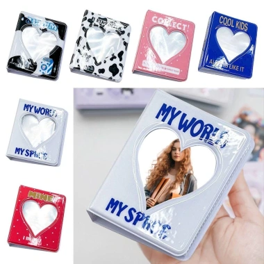 Album Ảnh NAMSHEVA Đỡ Photocard PVC Trái Tim Tình Yêu Rỗng 64 Túi Đựng Ảnh Nam 45.792đ