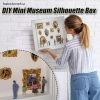 Album Ảnh NS DIY Hộp Silhouette - Bảo tàng Trưng Bày Bộ Nhớ Sáng Tạo, Tượng Thu Nhỏ & Khung Vàng 3