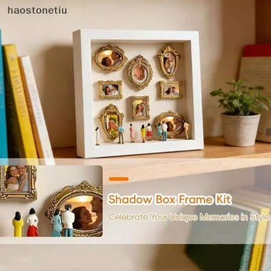 Album Ảnh NS DIY Hộp Silhouette - Bảo tàng Trưng Bày Bộ Nhớ Sáng Tạo, Tượng Thu Nhỏ & Khung Vàng