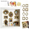 Album Ảnh NS DIY Hộp Silhouette - Bảo tàng Trưng Bày Bộ Nhớ Sáng Tạo, Tượng Thu Nhỏ & Khung Vàng 6