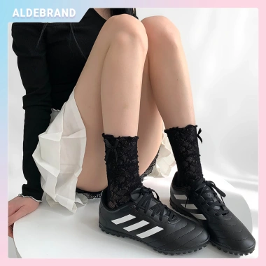 ALDEBRAND Tất Gothic Nơ Siêu Mỏng Ren Thoáng Khí Xuân Hè Bé Gái - Giá 24k