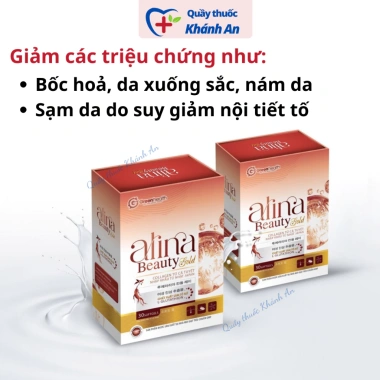 ALINA BEAUTY GOLD 30 viên - Mờ nám, điều chỉnh nội tiết, giảm khô hạn, giá chỉ 350.000₫
