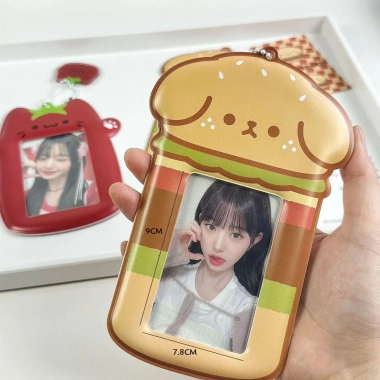AllGIFT Cover Bảo Vệ Thẻ Clip Dễ Thương Hamburger Chó Cà Chua Mèo - Phong Cách Học Sinh 2