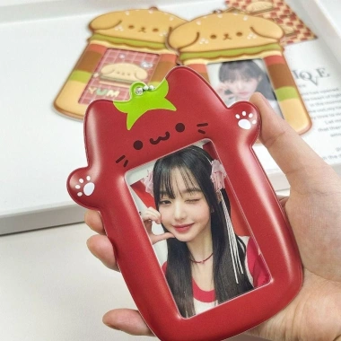 AllGIFT Cover Bảo Vệ Thẻ Clip Dễ Thương Hamburger Chó Cà Chua Mèo - Phong Cách Học Sinh 4