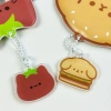 AllGIFT Cover Bảo Vệ Thẻ Clip Dễ Thương Hamburger Chó Cà Chua Mèo - Phong Cách Học Sinh 6