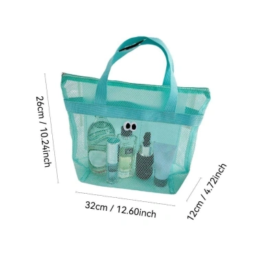 AllGIFT Túi đựng mỹ phẩm và đồ bơi đa năng, lưới thoáng khí dung tích lớn, gập lại dễ thương, giá 60.912