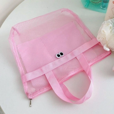 AllGIFT Túi đựng mỹ phẩm và đồ bơi đa năng, lưới thoáng khí dung tích lớn, gập lại dễ thương, giá 60.912