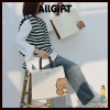 AllGIFT Túi mua sắm đeo nách, vải không dệt chống thấm, tote trẻ em lớn