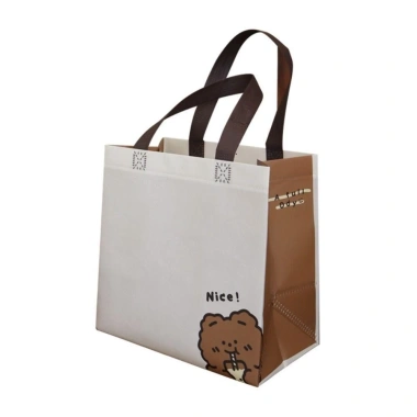 AllGIFT Túi mua sắm đeo nách, vải không dệt chống thấm, tote trẻ em lớn
