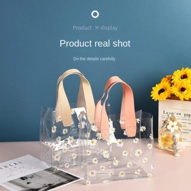 AllGIFT Túi Mua Sắm Trong Suốt PVC Tote Little Daisy Chống Nước 49.248₫