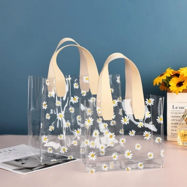 AllGIFT Túi Mua Sắm Trong Suốt PVC Tote Little Daisy Chống Nước 49.248₫