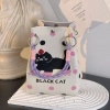 AllGIFT Túi xô dệt kim hình vuông mèo hoạt hình, đeo cổ tay đựng lớn thời trang nữ 3