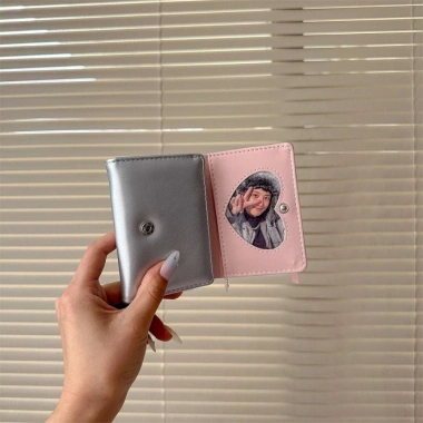 AllGIFT Ví bạc ngọt ngào - Ví tiền xu ngắn dây đeo Hàn Quốc Y2K thời trang nữ
