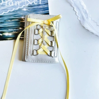 AllGIFT Ví bạc ngọt ngào - Ví tiền xu ngắn dây đeo Hàn Quốc Y2K thời trang nữ