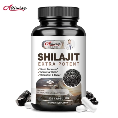 Alliwise Nhân Sâm Shilajit 400mg - Cải Thiện Trí Nhớ, Tăng Miễn Dịch, Chống Mệt Mỏi - Giảm Giá 22% - 337.000 VND