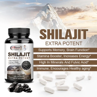 Alliwise Nhân Sâm Shilajit 400mg - Cải Thiện Trí Nhớ, Tăng Miễn Dịch, Chống Mệt Mỏi - Giảm Giá 22% - 337.000 VND