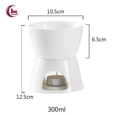 Almencla Nồi Gốm Chocolate Fondue Lẩu Phô Mai Sáp Tan Bơ Giá chỉ 192.500₫ 6
