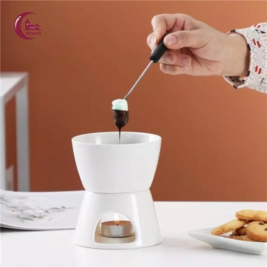 Almencla Nồi Gốm Chocolate Fondue Lẩu Phô Mai Sáp Tan Bơ Giá chỉ 192.500₫ 7