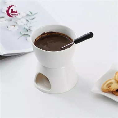 Almencla Nồi Gốm Chocolate Fondue Lẩu Phô Mai Sáp Tan Bơ Giá chỉ 192.500₫ 9