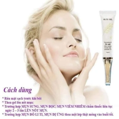 Aloe Gel Nha Đam giảm mụn, mờ thâm 15ml SAN25 chiết xuất 100% thiên nhiên, giá ưu đãi 150.000 VND 7 Aloe Gel Nha Đam giảm mụn, mờ thâm 15ml SAN25 chiết xuất 100% thiên nhiên, giá ưu đãi 150.000 VND 7