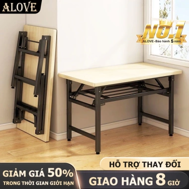 ALOVE Bàn Làm Việc Lắp Sẵn Xếp Gọn Tiện Lợi Văn Phòng Học Tập Cứng Cáp 269.000₫