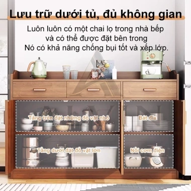 ALVIN Tủ Đựng Đồ Đa Năng Gỗ E0 Thân Thiện - Tải 150kg, Dung Lượng Lớn, Giá 699.900 VND 3