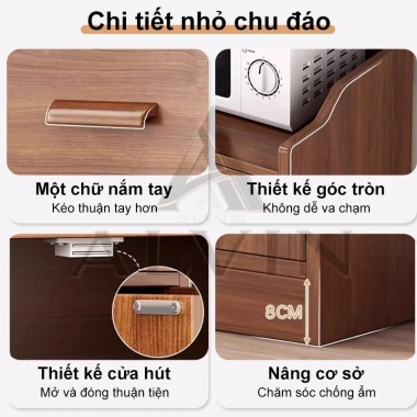 ALVIN Tủ Đựng Đồ Đa Năng Gỗ E0 Thân Thiện - Tải 150kg, Dung Lượng Lớn, Giá 699.900 VND 6
