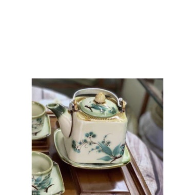 Ấm chén Bát Tràng mẫu vuông siêu đẹp - Giá ưu đãi 150.000đ, giảm từ 186.000đ 7