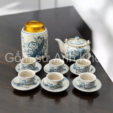 Ấm chén Bát Tràng Men Rạn - Bình Trà Ấm pha trà sang trọng, giảm giá 415.000₫ 3