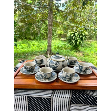 Ấm chén Bát Tràng Men Rạn - Bình Trà Ấm pha trà sang trọng, giảm giá 415.000₫ 4